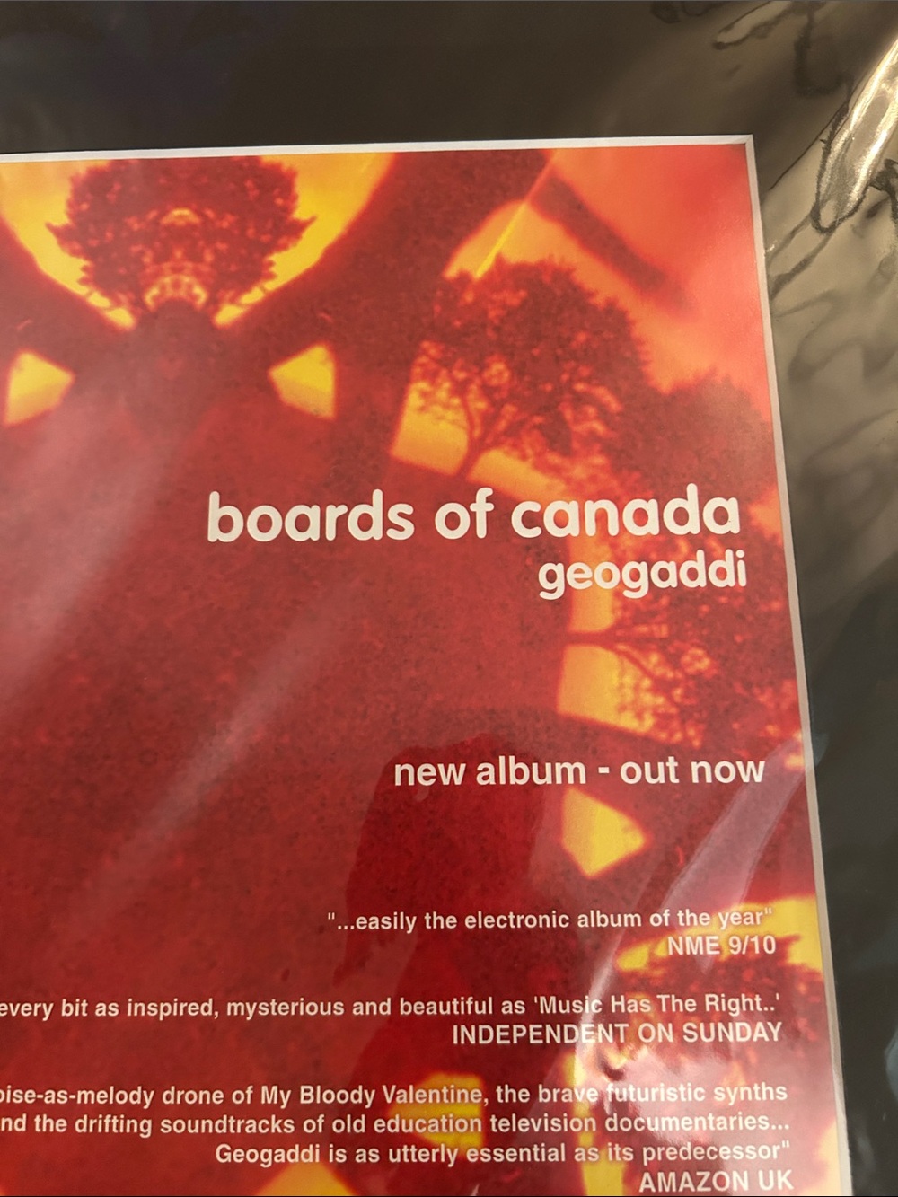 Boards of Canada Geogaddi Poster - Red & Orange Artwork - Picture 2 of 5